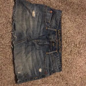 Denim mini skirt